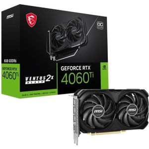 CARTE GRAPHIQUE INTERNE MSI - Nvidia - Carte Graphique - RTX 4060 Ti VENTU