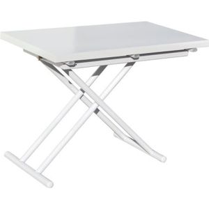 TABLE BASSE Table basse relevable rectangulaire extensible col