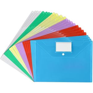Lot de 50 porte-cartes autocollants en plastique transparent avec ouverture  sur le dessus pour cartes d'index, cartes de visite et photos : :  Fournitures pour le bureau