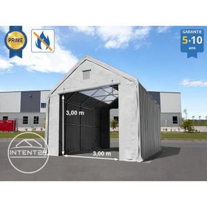 TONNELLE - BARNUM Abri PVC TOOLPORT - Hangar 4x8 m - Porte 3x3m - An