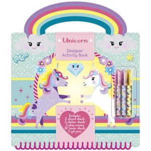 LIVRE JEUX ACTIVITÉS Totum livre d'activités Designer unicorn girls 30-