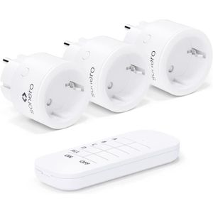 PRISE TÈLÈCOMMANDÈE ® Jeu De Prises Sans Fil 2300 Watts | 1X Télécommande, 3X Prise Pour Usage Intérieur, Portée 30M, Design Compact, Blanc[Y173]