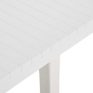 TABLE DE JARDIN  Table de jardin 220x90x72 cm PP Blanc 317732