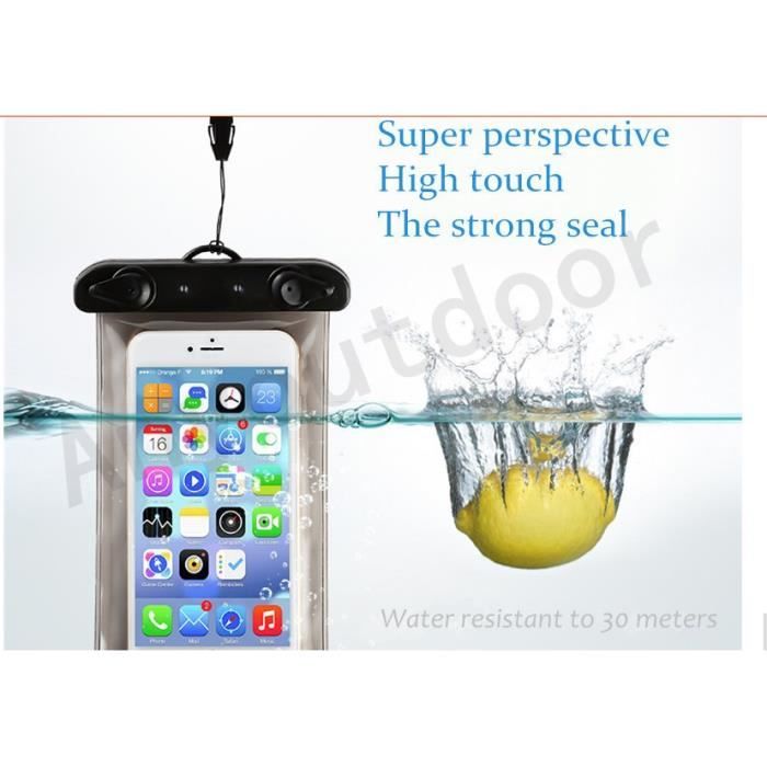 Pochette Étanche Smartphone 8.5 pouces, sacs étanches sous-marins,  protection contre l'eau pour téléphone portable pour la natation, IPX8  coque de téléphone étanche pour iPhone 14 13 12 11 Samsung : :  High-Tech