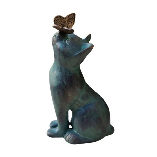 Figurine Chien Avec Laisse Sur Socle – 50 Cm – Sculpture Jardin En Acier Rouillé – Décoration Extérieure Rustique & Élégante
