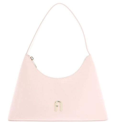FURLA Sac à épaule brun clair crème en cuir pour femme - Gilda Tote Bag