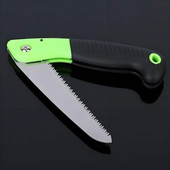 Scie Pliante D'élagage Yuecoom - Lame Acier SK-5, Poignée Ergonomique Pour Jardin Et Camping