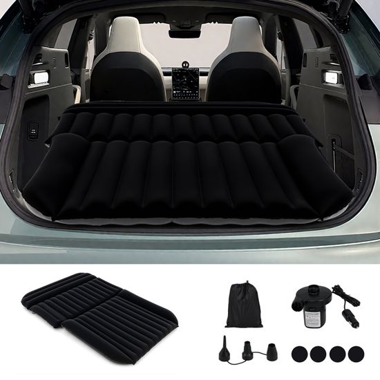 Matelas Gonflable Pour Voiture, SUV, Camion - Lit De Siège Arrière Avec Pompe - 175x130x15cm
