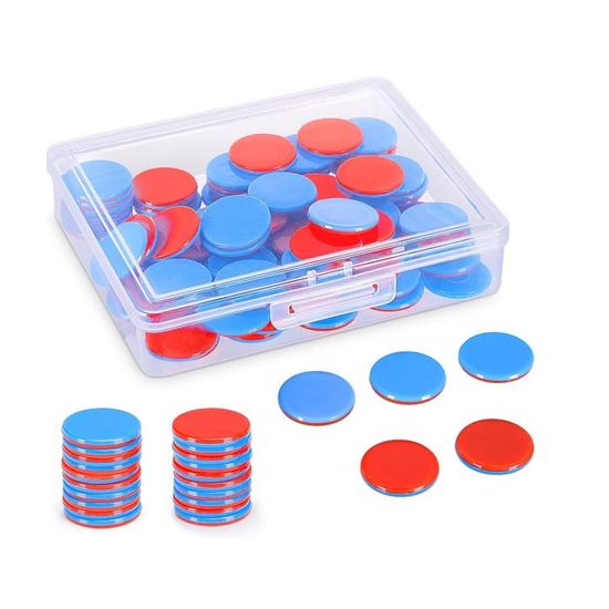 Aoriher – Lot De 40 Jetons De Comptage Multicolores – 2,5 Cm – Sac De Rangement – Apprentissage