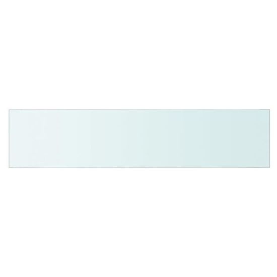 2 Étagères En Verre Trempé Transparent 60x25 Cm - Pour Mur à Lattes Ou Support Invisible - Charge 15 Kg - Idéal Salon Ou Boutique - 2