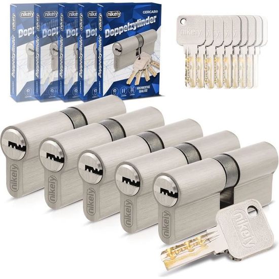 Serrure Coffre De Toit Kit Cylindres De Verrouillage Thule - 4 Serrures Avec Clés Pour Porte-bagages De Toit Thule Coffre De Toit