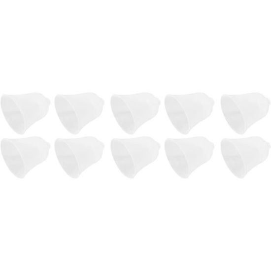 Lot De 20 Embouts D'Oreille En Silicone Souple (10 Noir + 10 Blanc) – Compatibles Motorola, Kenwood, Icom, Talkie-Walkie à Tube Acoustique