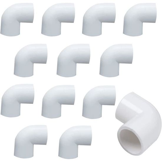 2 Raccords PVC Coude 20mm – Pour Tuyauterie, Irrigation, DIY