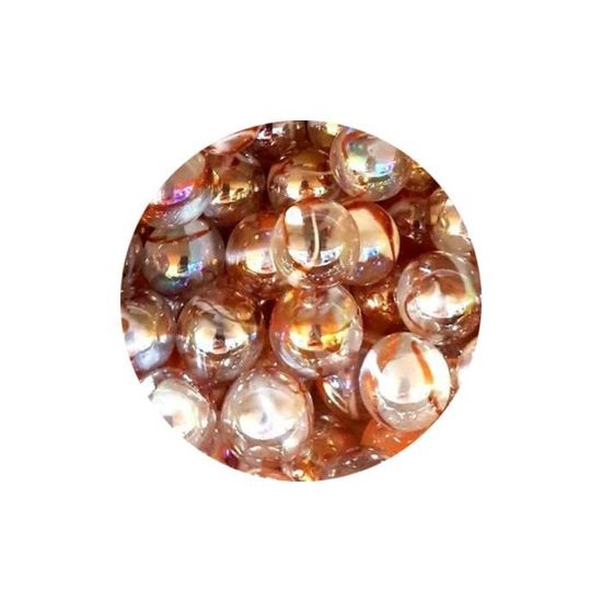 MesBilles - Lot De 30 Petites Billes Givré Couleur - Billes En Verre 14 Mm Pour Jeux Et Créations
