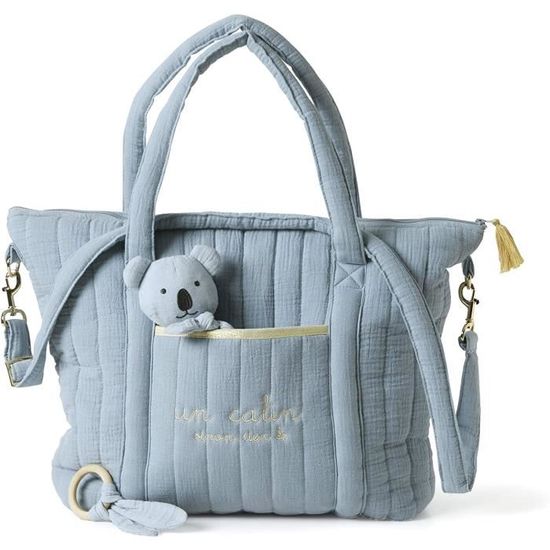 Vertbaudet Sac A Langer Plume Bleu Tu