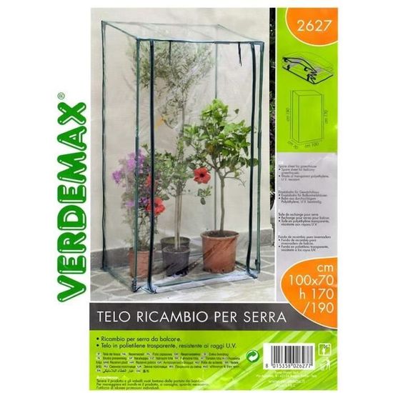 Feuille De Rechange Pour Serre Verdemax Azalée 3 étagères - Dimensions 70 X 50 X 125 Cm - En Polycarbonate Renforcé