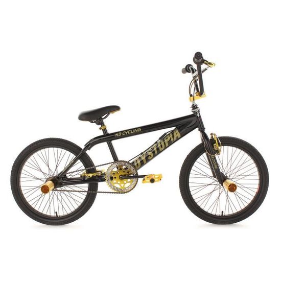 Vélo BMX Freestyle AVASTA Hesper 20" - 4 Pegs, Pour Enfants 6-14 Ans - Cadre Acier Hi-Ten