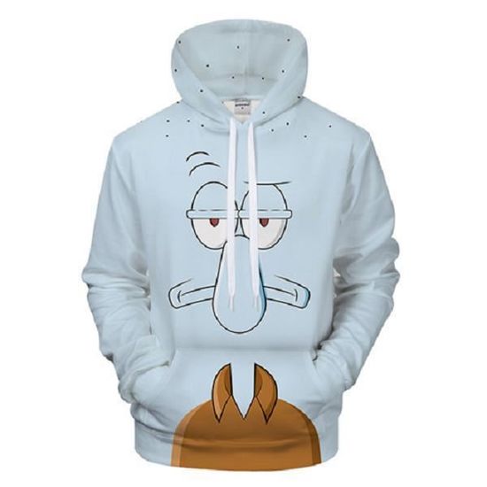 Streetwear homme 2020 nouveau fun jaune bob sweat capuche
