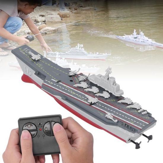 ＡＷＨＡＯ Bateau RC Télécommandé Pour Enfants 7-12 Ans - Étanché Et Puissant Porte-Avions