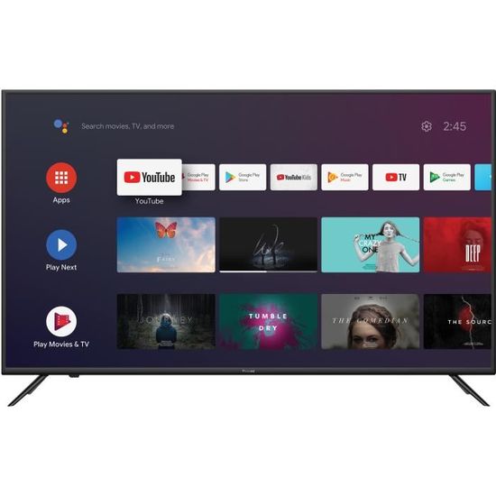 POLAROID SMART ANDROID TV 43'' (108cm) 4K UHD - HDR10 - WIFI - NETFLIX - PRIME VIDEO - CHROMECAST - 4xHDMI - 3xUSB -GOOGLE