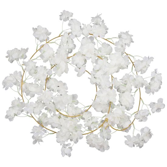 Guirlande Décorative Citrons Artificiels – Avec Feuilles Et Fleurs – Longueur 175-200 Cm – Pour Intérieur/Extérieur - 12