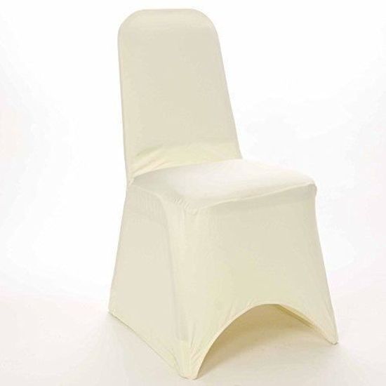 Noir-chaise Spandex Lycra Mariage Banquet Anniversaire Fête 100