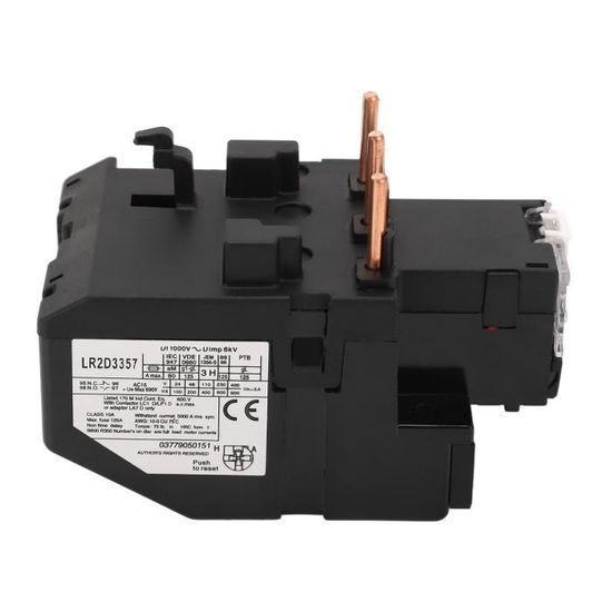 Relais De Surcharge Thermique NR4-12.5 Enfichable 3UA50 – Protection Pour Circuits électriques, Gamme 2.5-4A