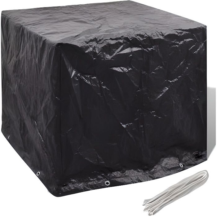 116 x 100 x 120 cm Housse de réservoir d'eau Protection Couverture Outdoor réservoir d'eau Cover Noir HB41644212 -YAP