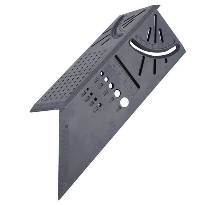 Menuiserie Scribe Marque Ligne Jauge 100mm T-type Règle Trou Traçage Outil de Mesure Gris foncé Sh44500