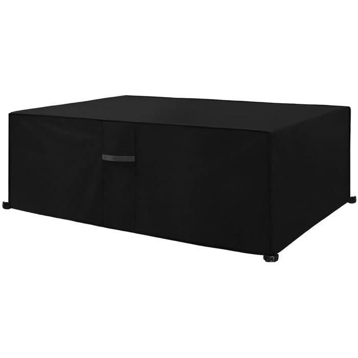 BALANCELLE Dokon Housse Salon de Jardin avec Grilles D&rsquoaération, Iimperméable, Coupe-Vent, Anti-UV, Robuste 132