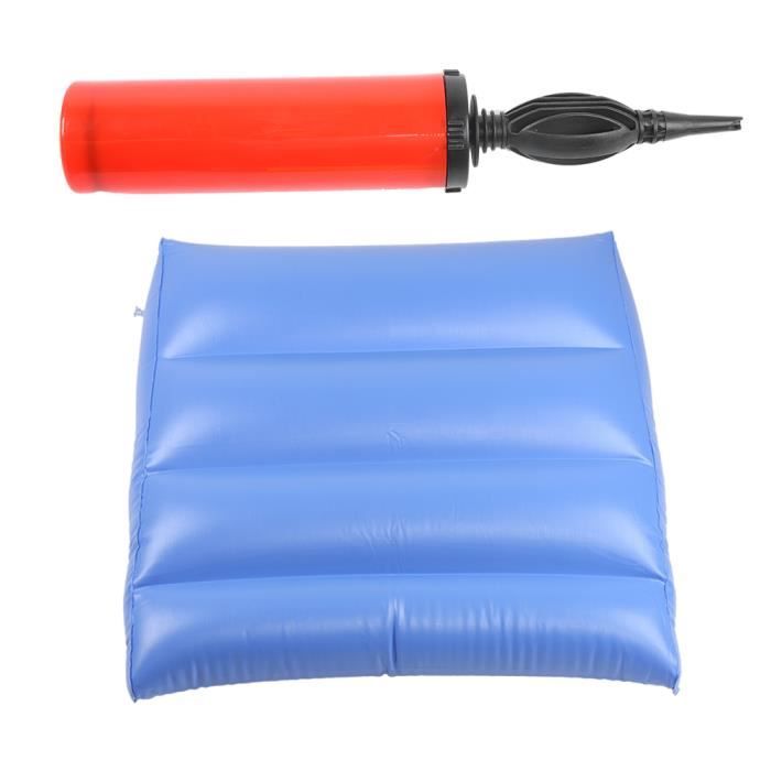 ZJCHAO Coussin de dossier Coussin de dos gonflable multifonction Coussin triangulaire anti-escarre pour soins de santé bleu (bleu)