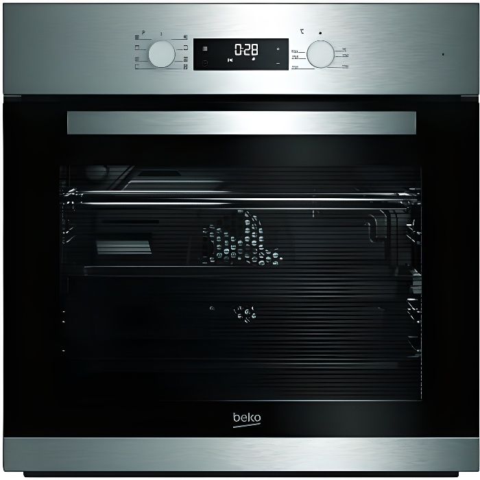 Beko BIM 22300 X, Moyenne, Four électrique, 71 L, 2500 W, 2200 W, Acier inoxydable