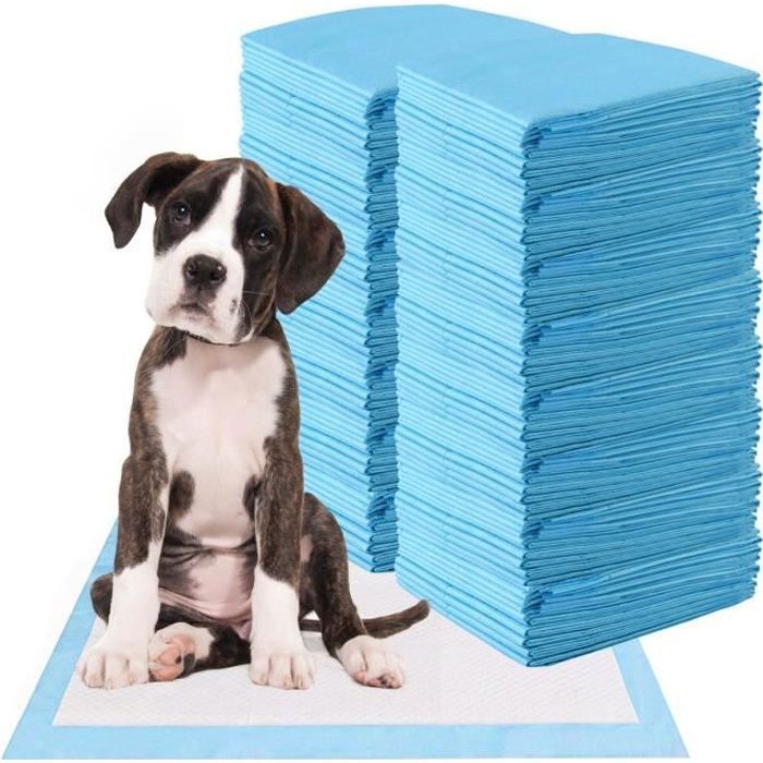 COSTWAY Lot de 150 Tapis Educateurs pour Chiot 60x90CM 5 Couches Hygiénique pour Apprentissage de la Propreté Super Absorbants