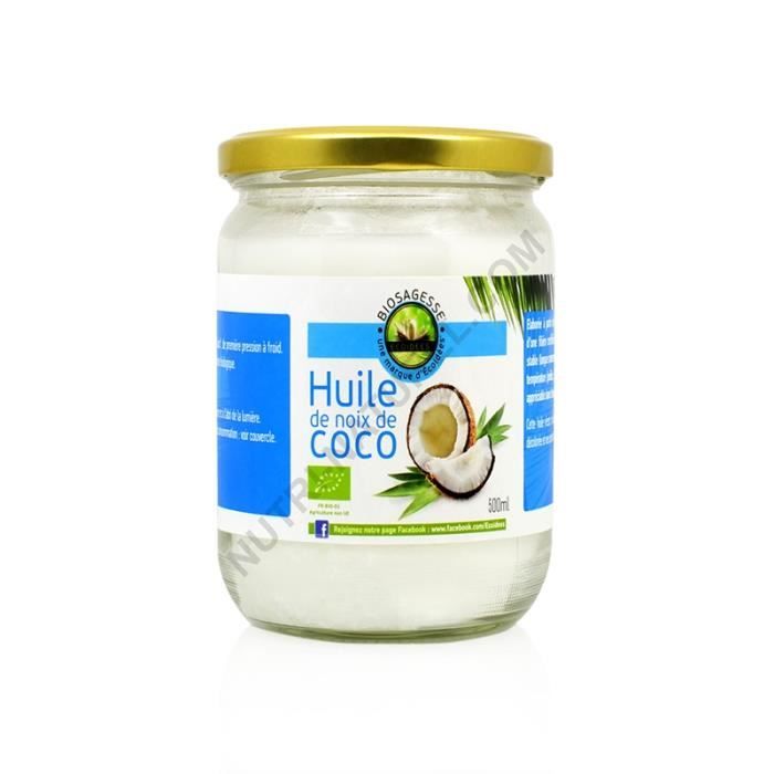 Huile de coco vierge bio 500ml Ecoidées