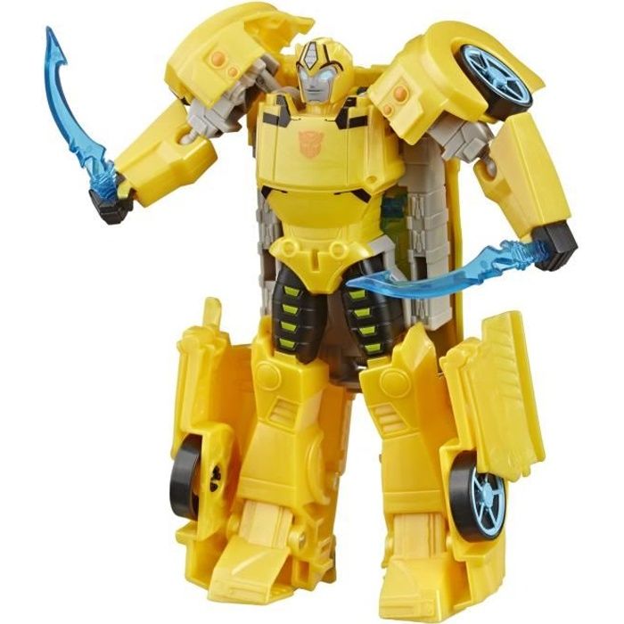 Transformers Bumblebee Cyberverse Adventures - Robot action Ultra Bumblebee 17cm - Jouet Transformable 2 en 1