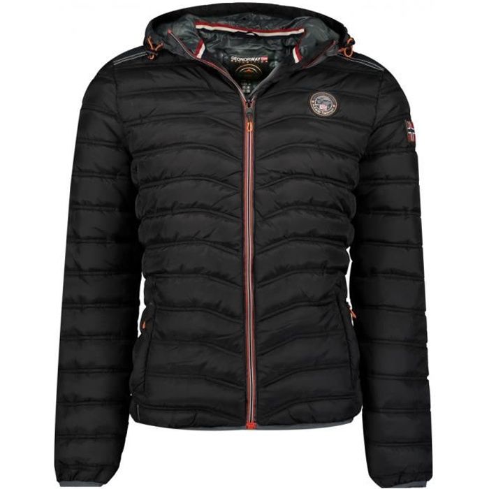 Doudoune Noir/Gris Homme Geographical Norway Benzino