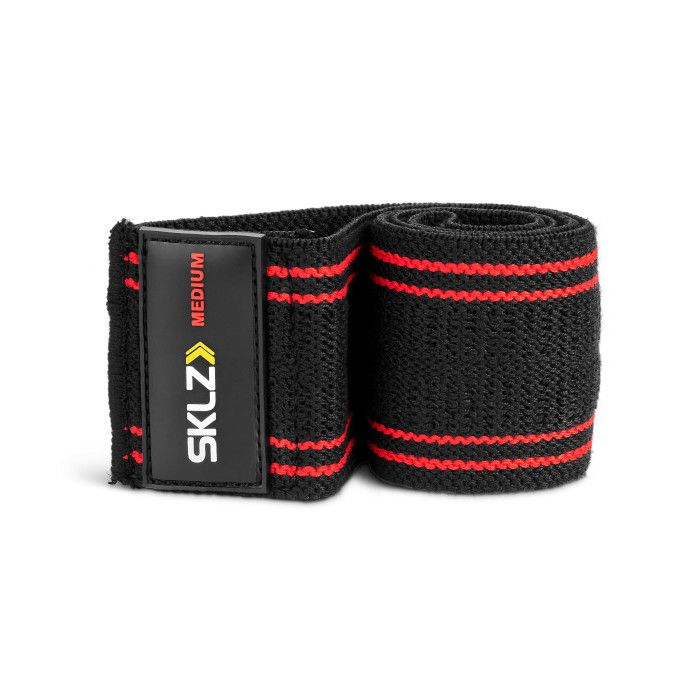 Bande de résistance élastique en tissus antidérapant Pro Knit Mini Band SKLZ, force Moyenne, 18,14 kg