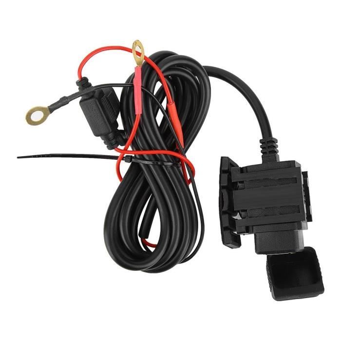 VINGVO chargeur étanche Chargeur USB de moto étanche 5V 2.1A Adaptateur secteur pour téléphone Charge rapide