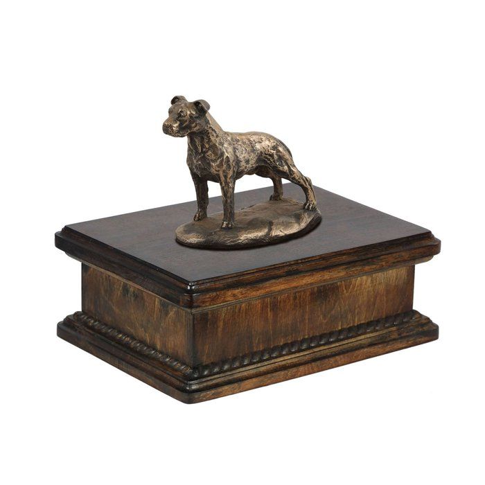 Urne commémorative personnalisée pour cendres de chien - ART-DOG - 245x29x21cm - 5L - American Staffordshire Terrier II