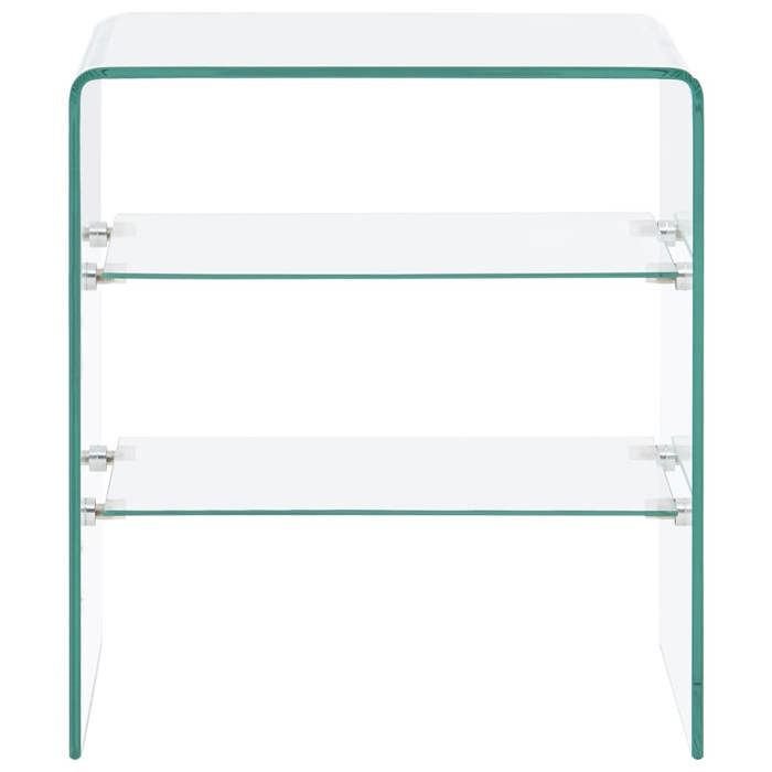 Table basse - CLOUD - 50x40x56 cm Verre trempé - Pour Salon - 284727