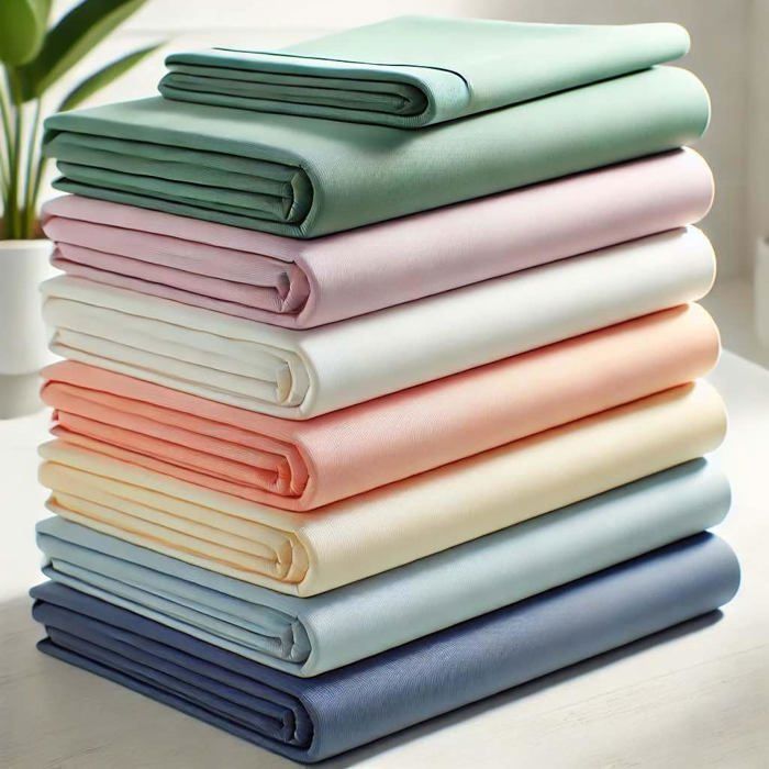 Draps Housses -Lot de 6 - 140x190cm - 100% Coton - Bonnet 25 cm - 57-Fils -Multicolore