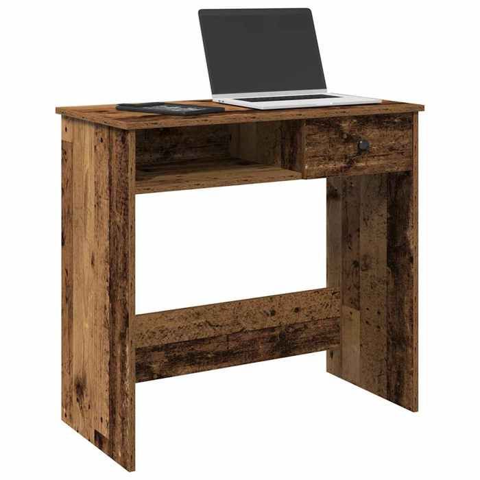 Bureau - vidaXL - Style vieux bois - 80x40x75 cm - Bois dingénierie