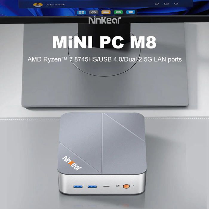 Ninkear M8 Mini PC AMD Ryzen 7 8745HS Ultra Silencieux & Compact RAM + SSD - vue 2