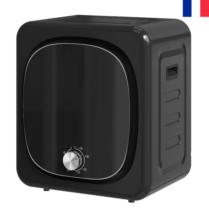 NOUVEAU Sèche linge à évacuation électrique 800 W 4 Kg avec 5 modes de séchage cuve en acier inoxydable charge frontale