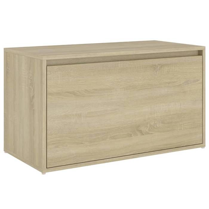 Banc dentrée/Banc du couloir - Banquette/Coffre - bois dingénierie - chêne sonoma - pour lentrée - 80 x 40 x 45 cm zbn40c8830
