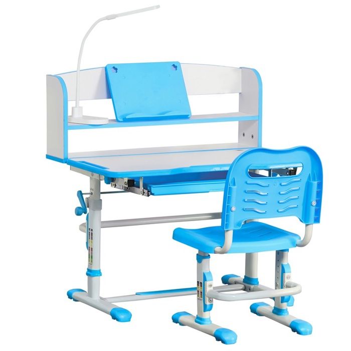Bureau réglable pour enfants 6-12 ans avec LED