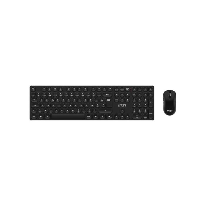 Combo clavier+ sans fil MSI FORGE K210 AZERTY Scissor Low Profile Rechargeable 24 GHz 1600 DPI