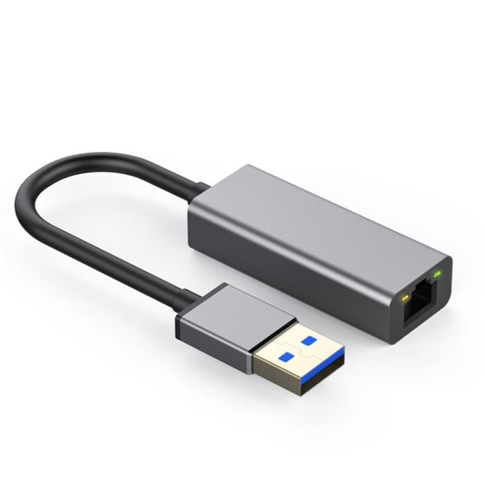 Coquille d'aluminium Carte Réseau Filaire Usb 3.0 Vers