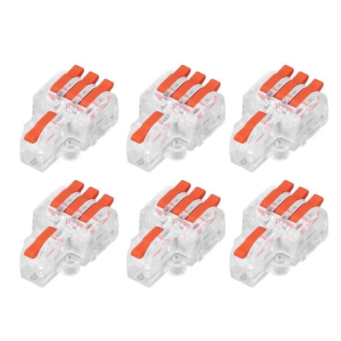 42 Connecteurs électriques Rapides SPL-1 - Pour Fils 0.08-4mm² - 250V/32A - Connexion Push-wire