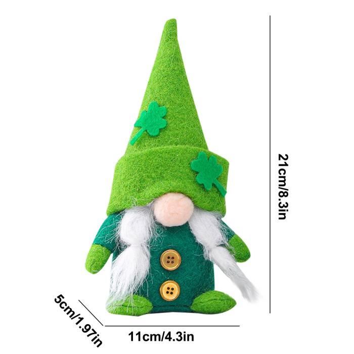 Irish Day St. Patrick's Day Poupée sans visage Rudolph Doll Décoration ...